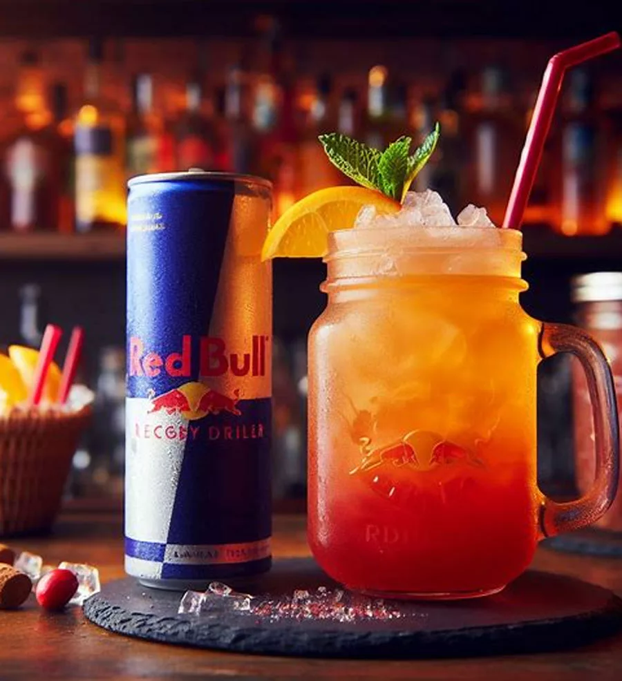 Tequila and Red Bull Cooler
